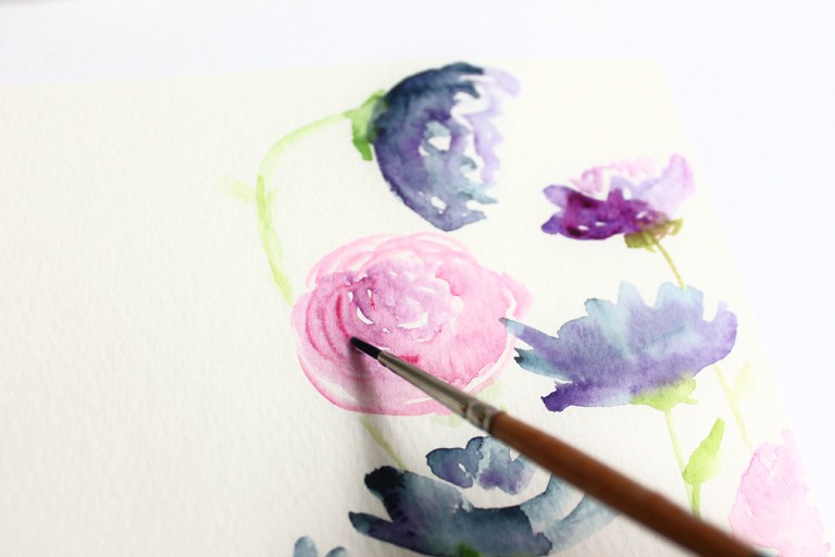 Watercolor Flowers For Beginners At Paintingvalley.com 