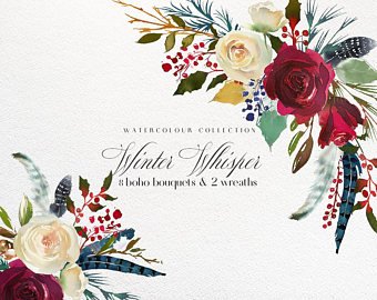 340x270 Watercolor Flowers Etsy - Watercolor Flowers For Beginners