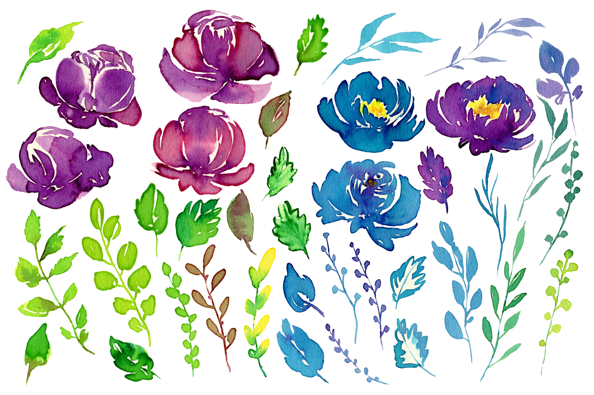 1160x772 Juicy Watercolor Flowers Png By Watercolorflowers - Watercolor Flowers Png