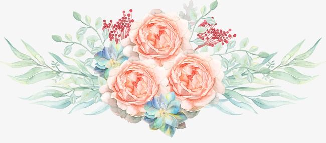 650x285 Pin By Elaine Leong On Watercolor Watercolor - Watercolor Flowers Png