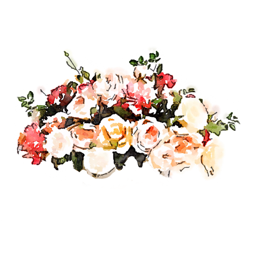 894x894 Free Downloadable Watercolor Flower Png Royalty Free Library - Watercolor Flowers Png Free