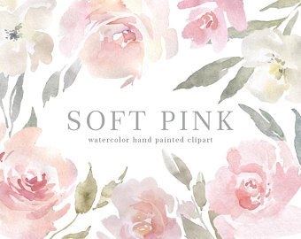 340x270 Watercolor Flowers Clipart Gentle Floral Clip Art Png Free Etsy - Watercolor Flowers Png Free