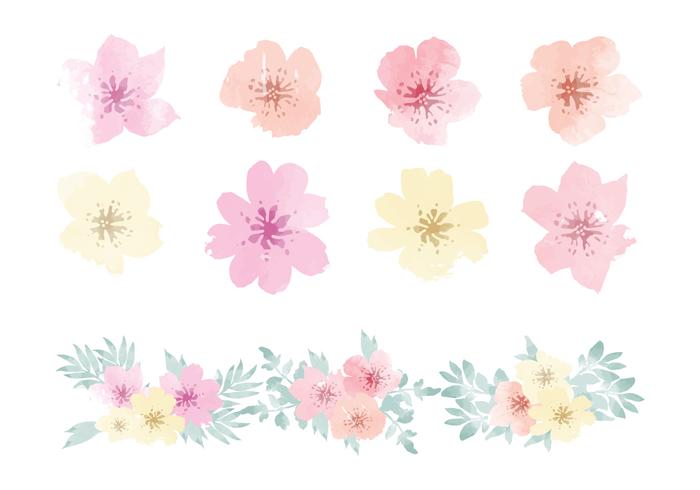 700x490 Watercolor Flower Free Vector Art 8,557 Free Amp Beautiful Files - Watercolor Flowers Psd