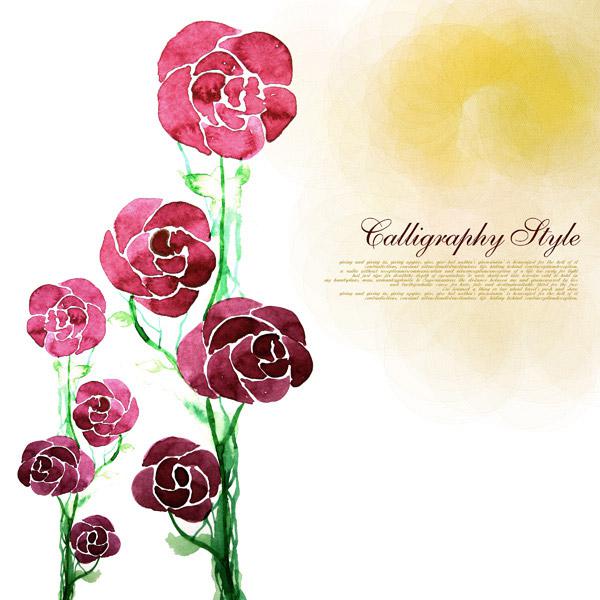 600x600 Watercolor Flower Plant [Psd] - Watercolor Flowers Psd