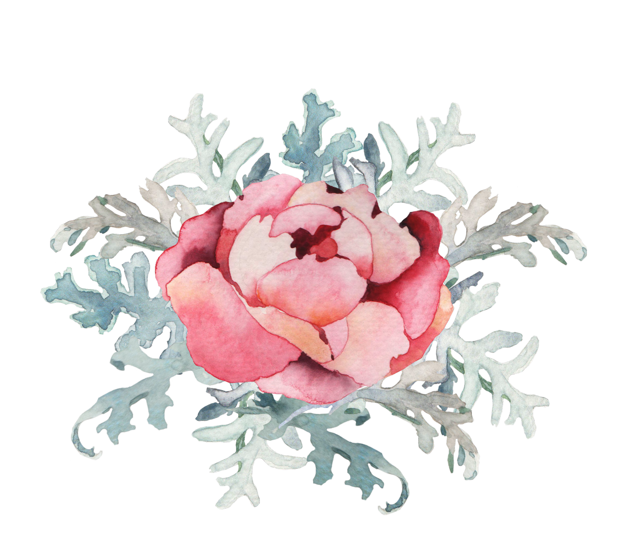 1280x1129 Watercolor Watercolour Pink Green Tumblr Flower Flowers - Watercolor Flowers Tumblr