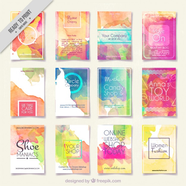 626x626 Collection Of Abstract Watercolor Flyer Vector Free Download - Watercolor Flyer