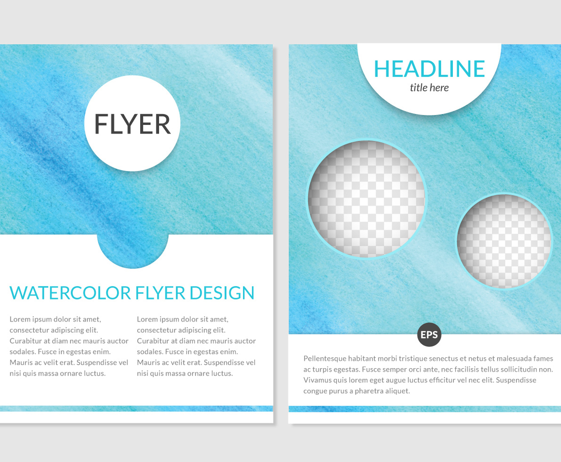 1136x936 Watercolor Flyer Design Vector Art Amp Graphics - Watercolor Flyer