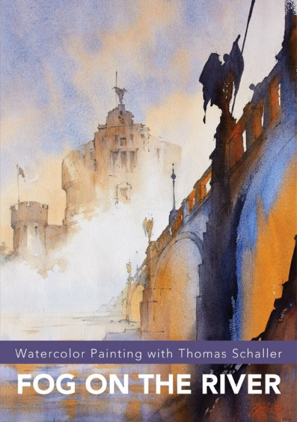 600x852 Watercolor Painting With Thomas Schaller Fog On The River Dvd - Watercolor Fog