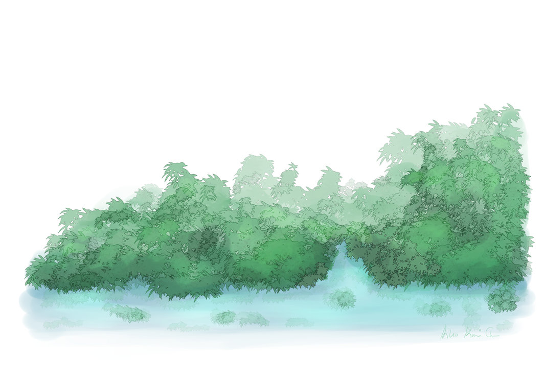 1064x750 Foliage Watercolor Brush For Clip Studio Paint By Aikokimichan On - Watercolor Foliage