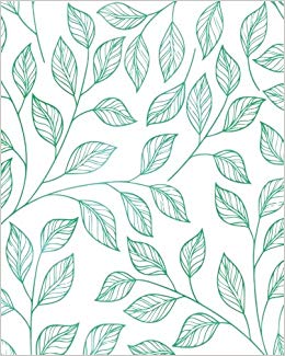 260x325 Green Watercolor Foliage Pattern Notebook 170 Dot Grid Pages - Watercolor Foliage