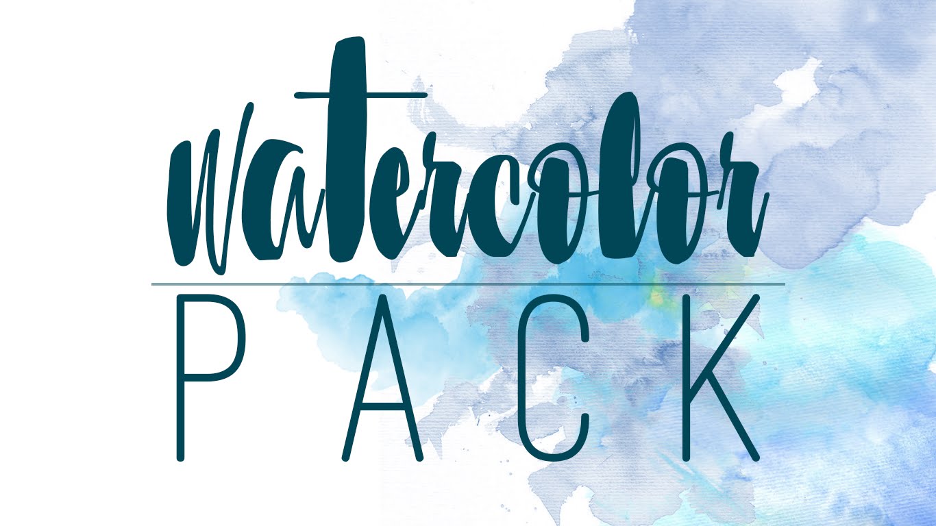 1366x768 Watercolor Brushes, Fonts Amp Textures [Pack] - Watercolor Font