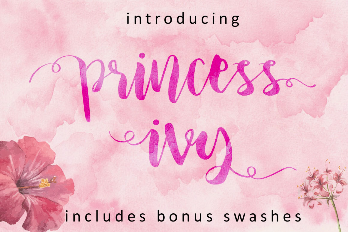 1160x772 Princess Ivy - Watercolor Font Download
