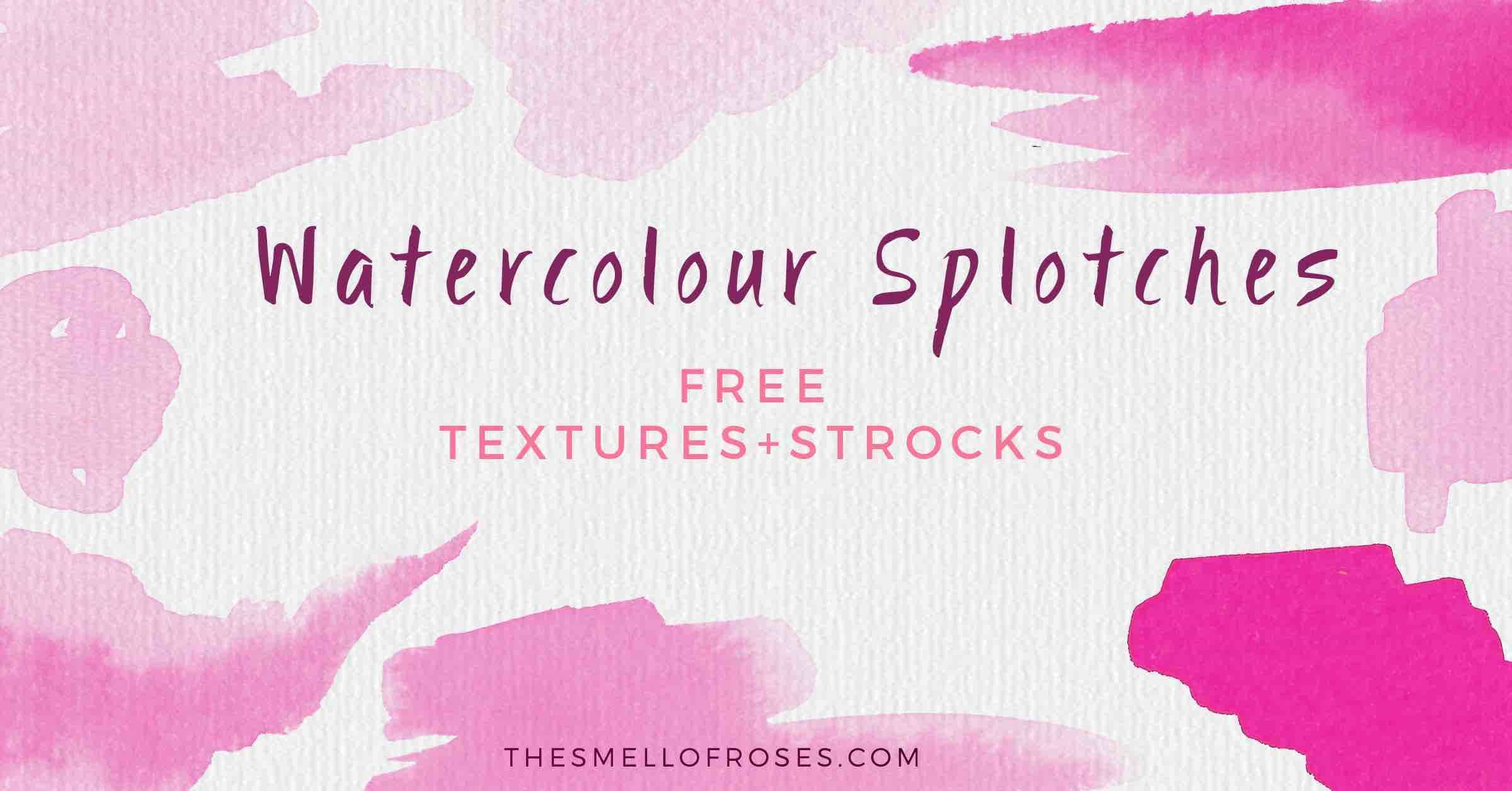 2400x1256 Free Hand Painted Watercolour Backgrounds - Watercolor Font Free