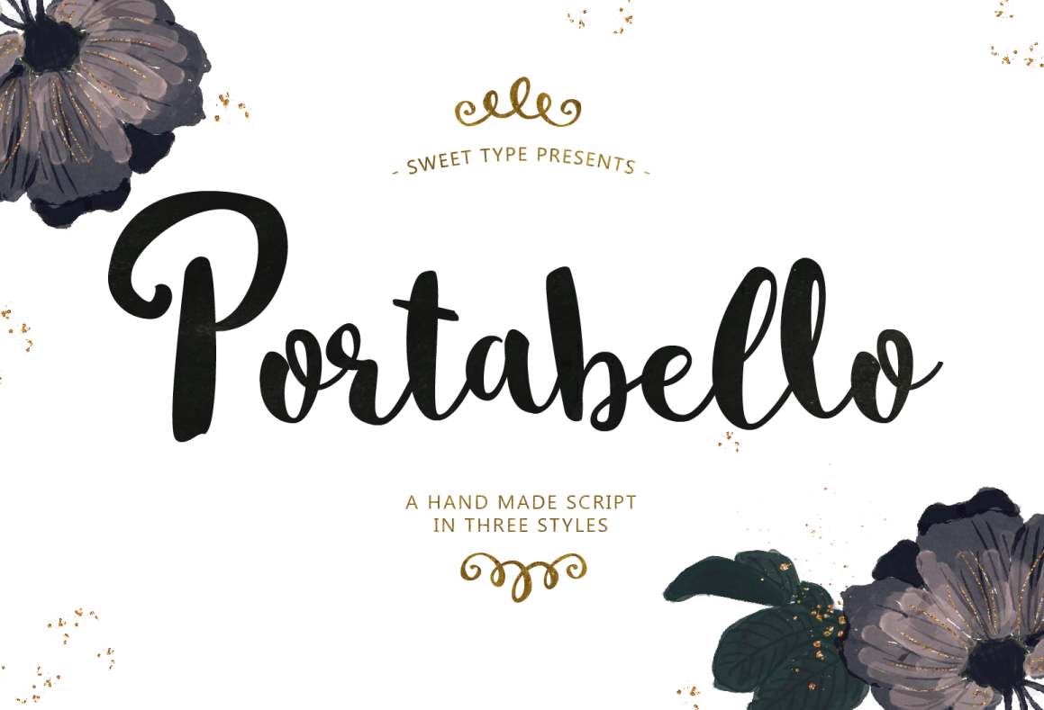 1159x789 Portabello Script - Watercolor Font Free