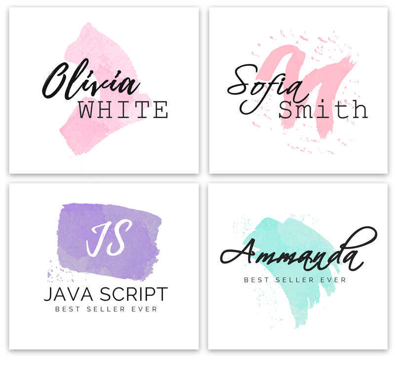 800x750 Watercolor Logo Font - Watercolor Font Free