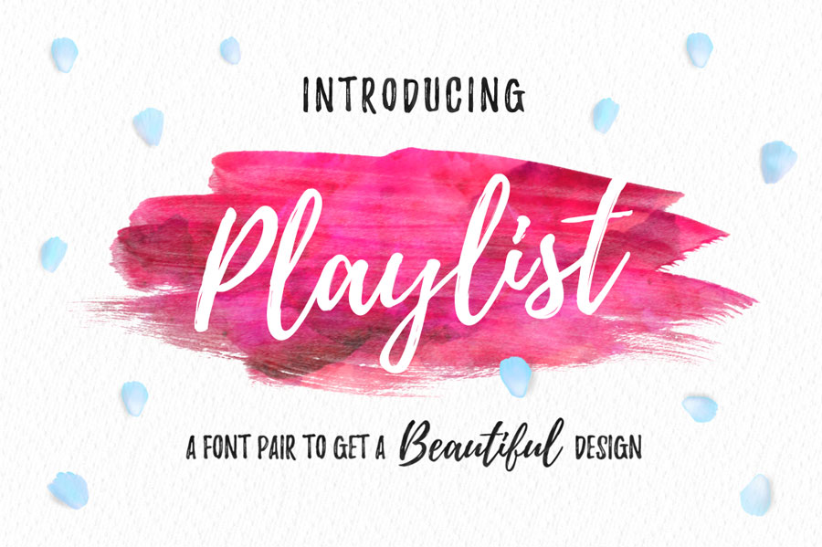 900x599 Playlist Script Font - Watercolor Font Free Download