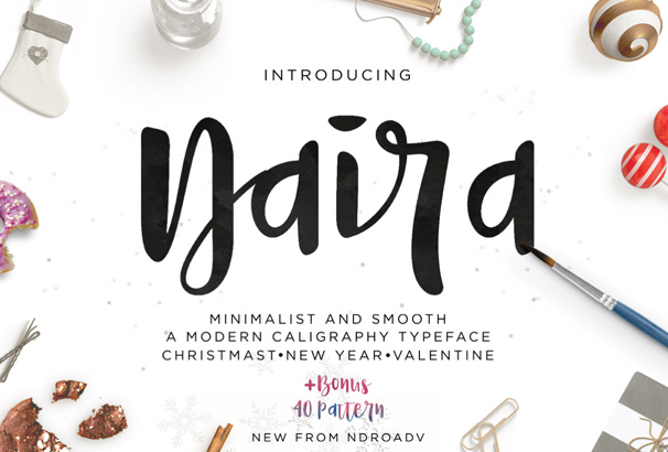 606x410 20 Beautiful Amp Free Handwritten Fonts To Download 2018 - Watercolor Font Free Download