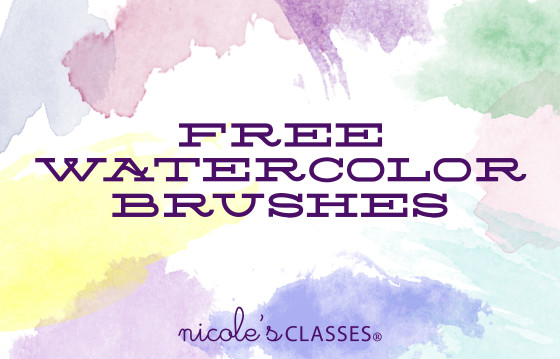 560x359 Watercolor Brushes In Photoshop Video Tutorial Amp Free Download - Watercolor Font Free Download