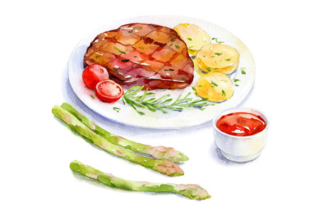 450x304 Natalia Tyulkina - Watercolor Food
