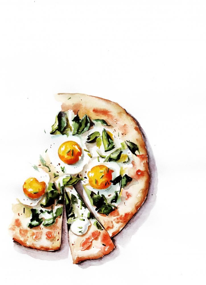 724x1000 Watercolor Food Malikova Darya Food Watercolor - Watercolor Food