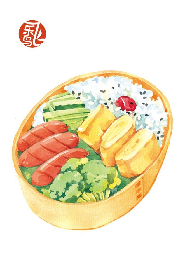 658x898 Bento ~ Food Watercolor Painting Watercolor - Watercolor Food