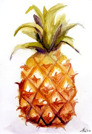 320x464 Foodart Drawings On Paigeeworld. Pictures Of Foodart - Watercolor Food Art