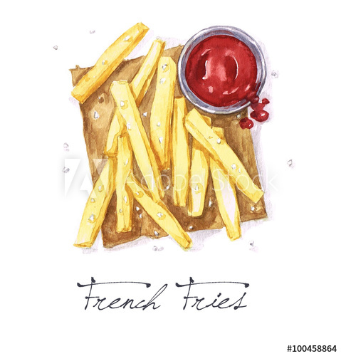 479x500 Watercolor Food Painting - Watercolor Food Illustrations