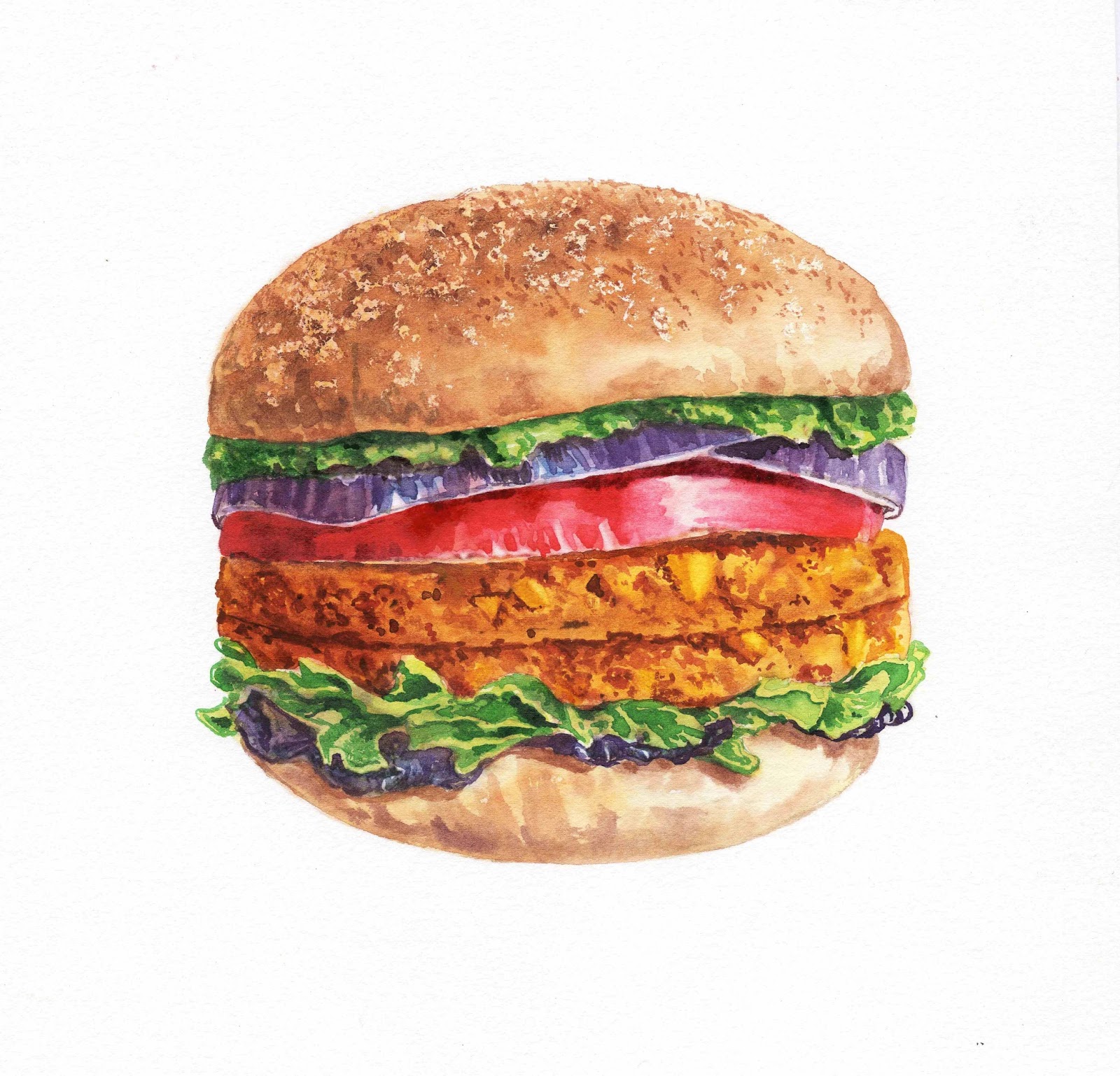 1600x1538 Watercolor Illustrations Watercolour Food Illustration - Watercolor Food Illustrations