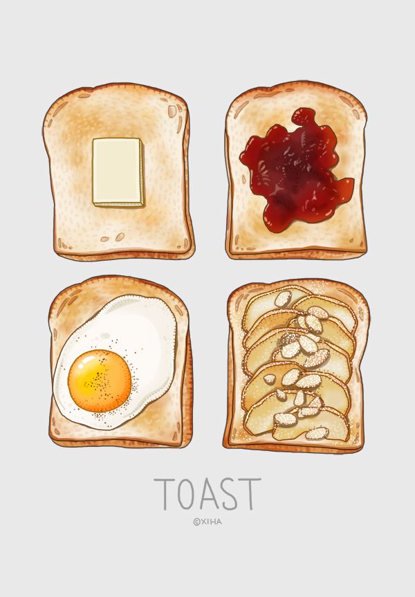 600x863 Food Illustrations Gallery Images) - Watercolor Food Illustrations