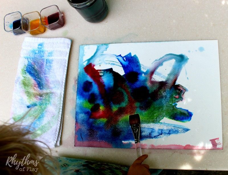 800x615 Three Color Wet On Wet Watercolor Painting For Kids Rhythms Of Play - Watercolor For Kids