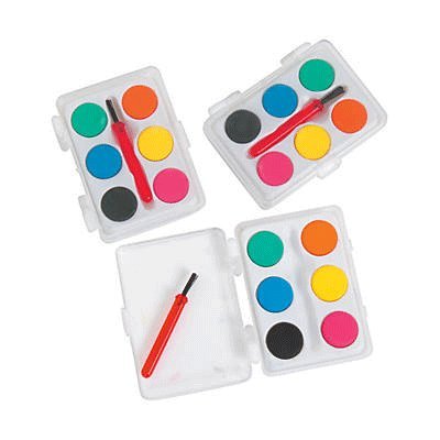 400x400 Mini Kids Watercolor Paint Sets With Brush - Watercolor For Kids