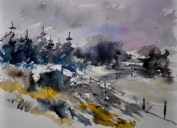 600x434 Watercolor 217021 Painting By Pol Ledent - Watercolor For Sale