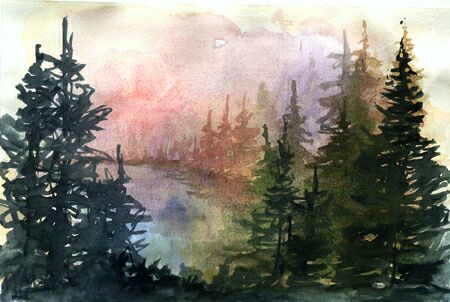 450x302 Watercolor Forest - Watercolor Forest