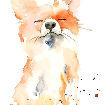 360x360 Watercolor Fox Classic T Shirt By Gautamaa Redbubble - Watercolor Fox