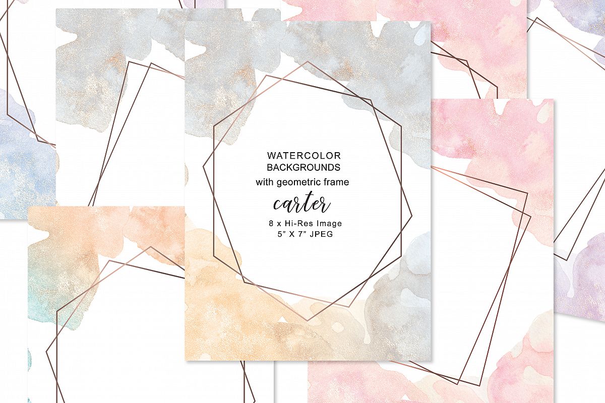 1200x800 Hand Painted Watercolor Washes Background - Watercolor Frame