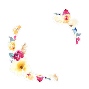 300x300 Silhouette Design Store - Watercolor Frame