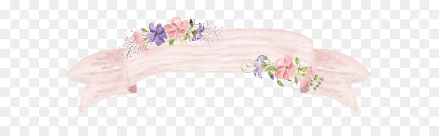 900x280 Flower Watercolor Painting Picture Frame - Watercolor Frame