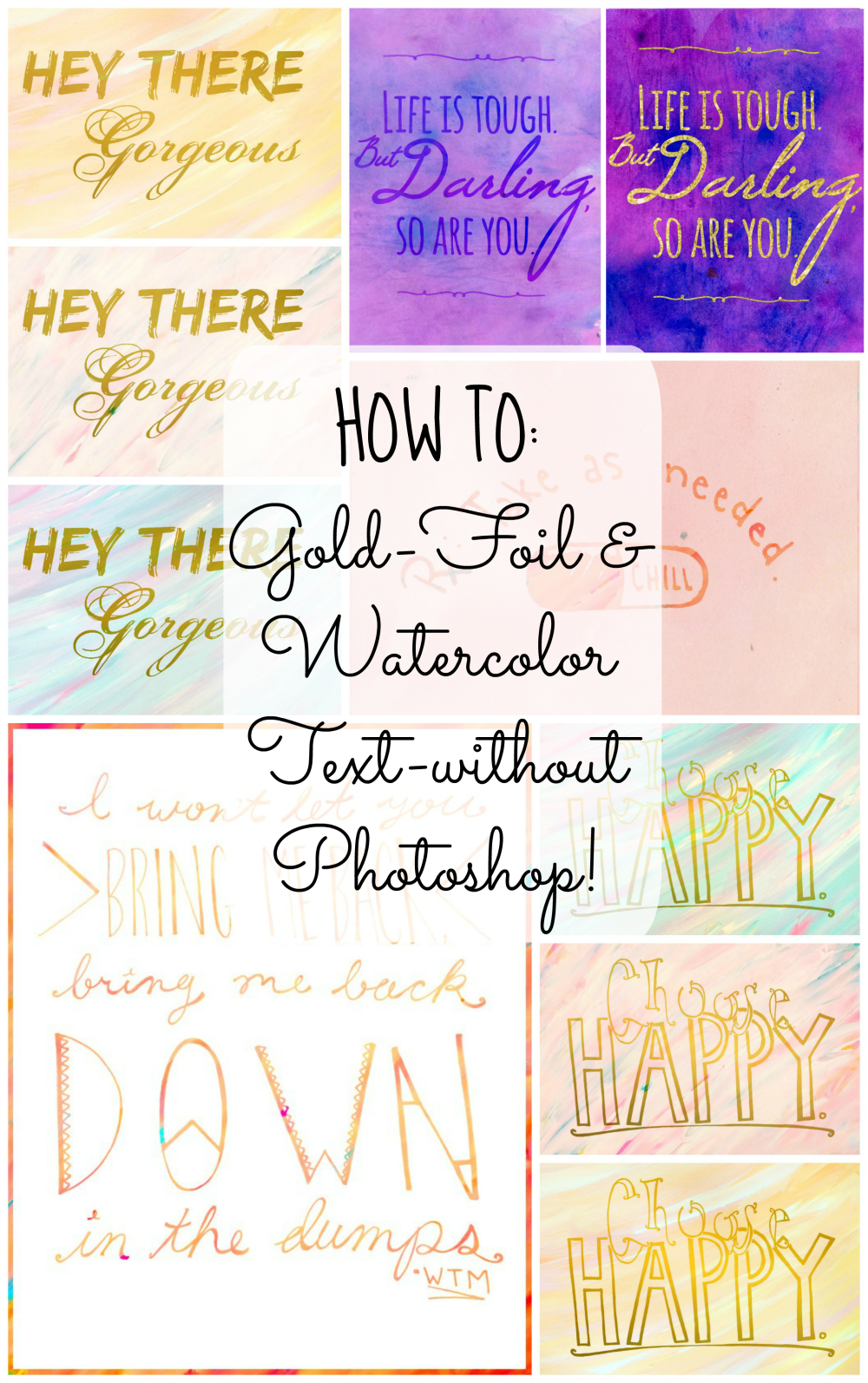 1000x1593 All Paths Lead To Wonderland How To Gold Foil And Watercolor - Watercolor Freebies