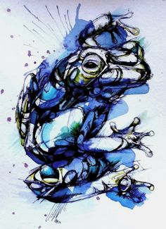 236x325 Pin By Len Aine On Watercolors Watercolour, Frogs - Watercolor Frog Tattoo