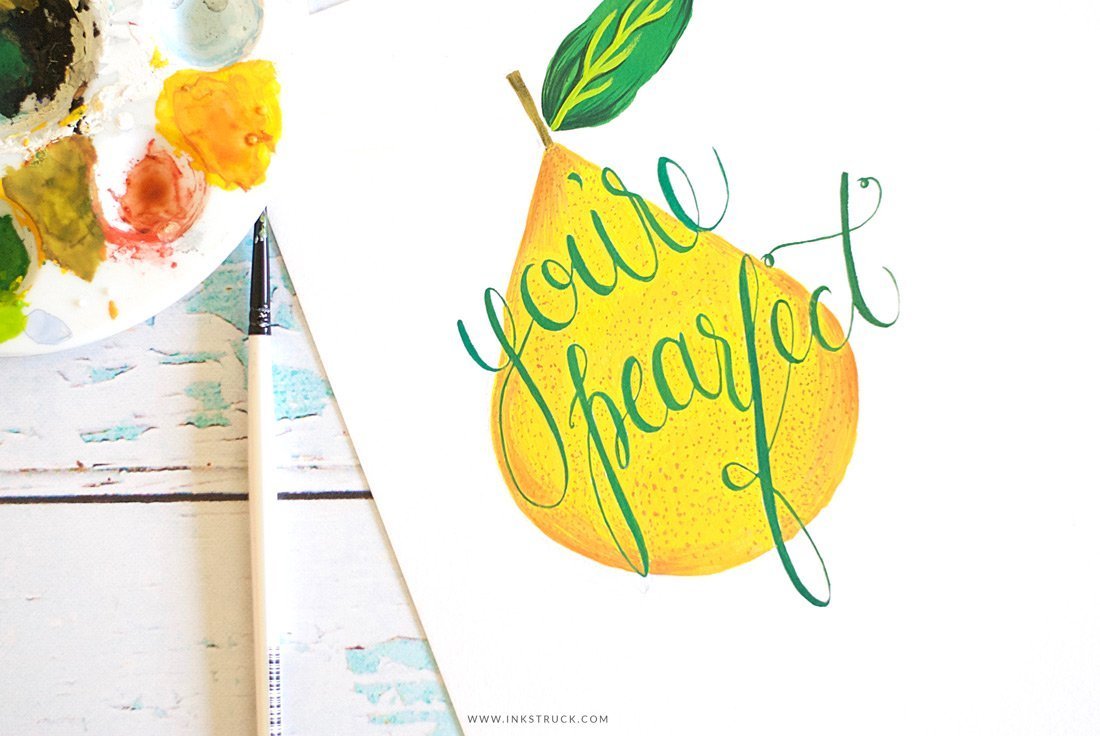 1100x736 10 Watercolor Fruit Tutorials + Printables Dawn Nicole - Watercolor Fruit