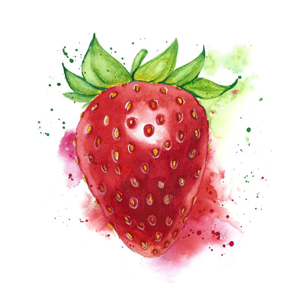 1024x1024 Watercolor Fruits And Vegetables On Behance - Watercolor Fruit