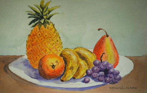 500x318 How To Paint A Still Life With Fruit In Watercolour Online Art - Watercolor Fruit Still Life