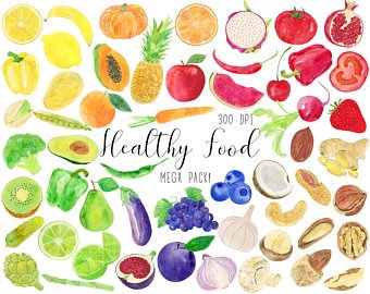 340x270 Watercolor Vegetable Etsy - Watercolor Fruits And Vegetables