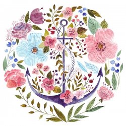 250x250 Watercolor Vegetables Amp Fruits - Watercolor Fruits And Vegetables