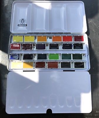 336x400 Schmincke Horadam Aquarell Finest Watercolor Set 24 Full Pans - Watercolor Full Pans