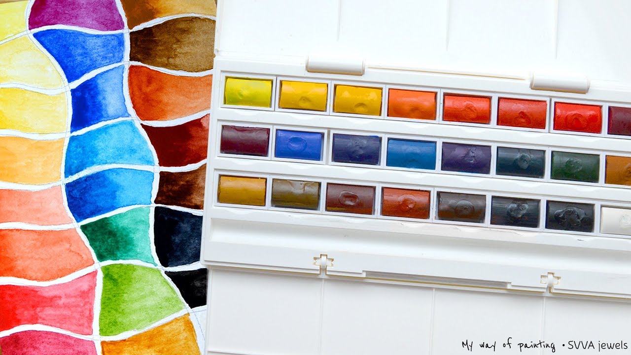 1280x720 Unboxing Watercolor Set Winsor Newton The Cotman Studio Set - Watercolor Full Pans