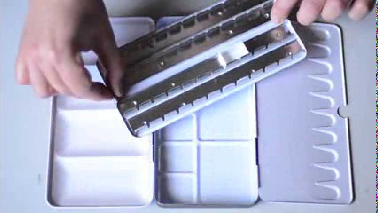 1280x720 Empty Metal Watercolour Box (Holds 48 Half Pans Or 24 Full Pans - Watercolor Full Pans