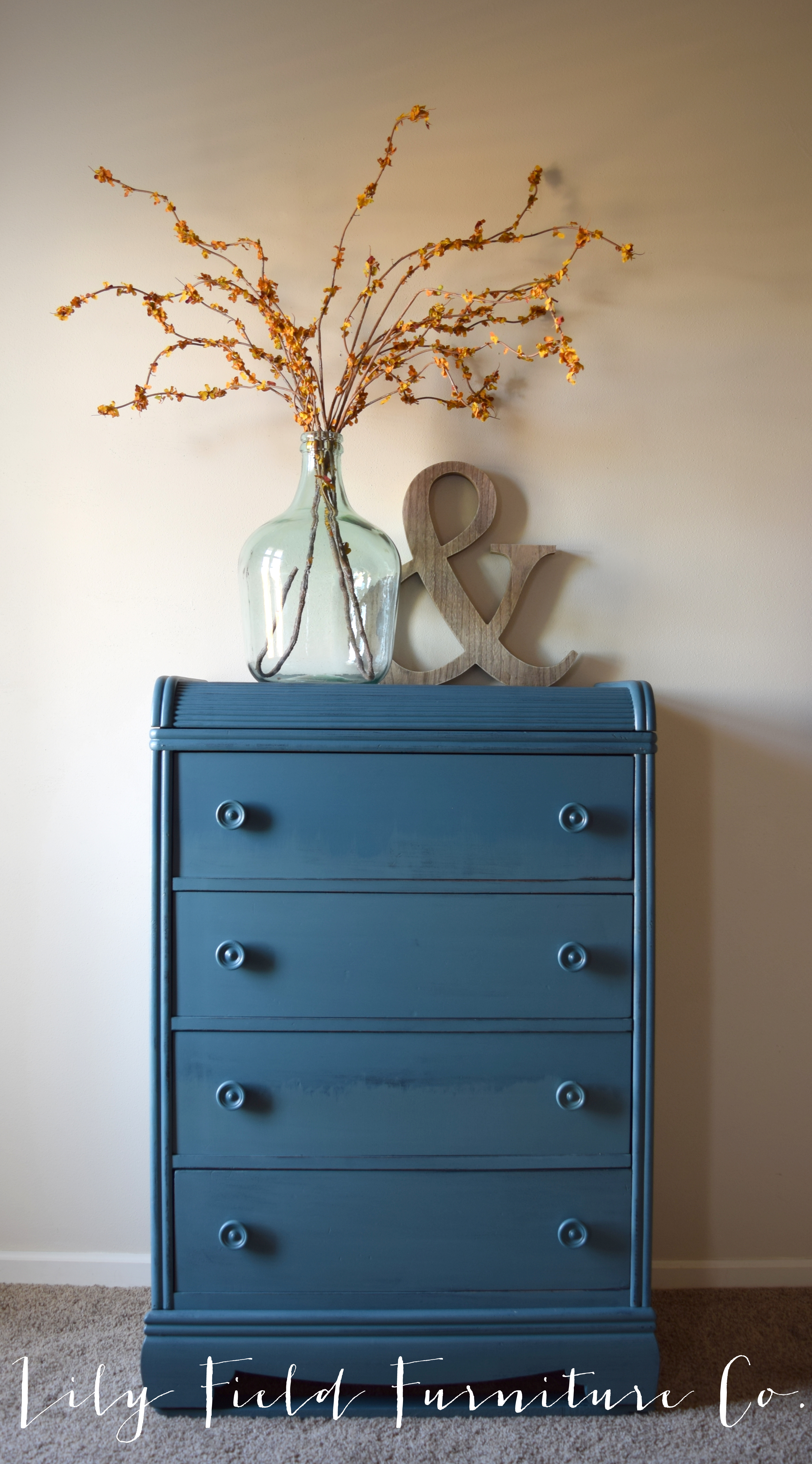 2823x5089 Watercolor Ombre Dresser Tutorial - Watercolor Furniture