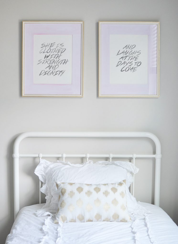 745x1024 Diy Watercolor Typography Tutorial - Watercolor Furniture