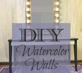 280x250 Diy Watercolor Walls + Desk Hometalk - Watercolor Furniture